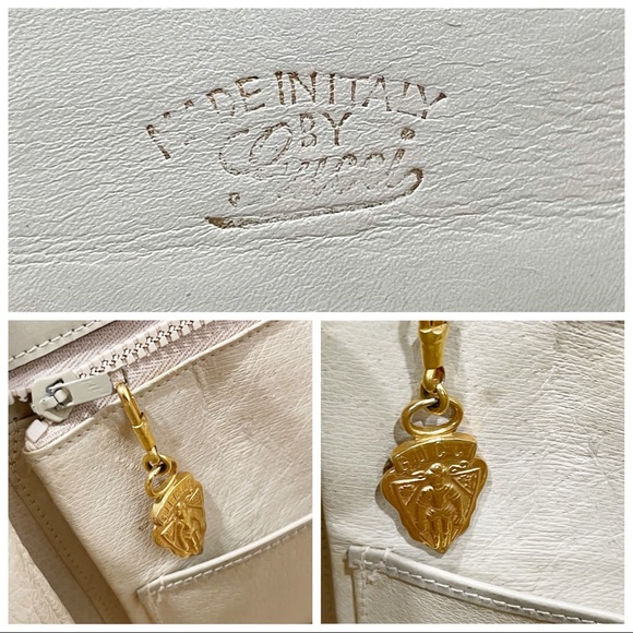 ❤️SOLD❤️Gucci mint green and off white leather vintage bamboo top handle bag - Picture 12 of 12